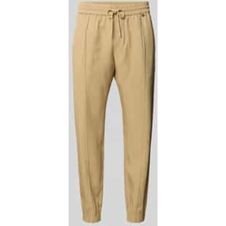 Loose fit stoffen broek van Mix van lyocell en linnen
