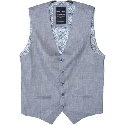 Carter & Davis - Gilet - Heren - 52 - Blauw - Polyester - 2649-1420