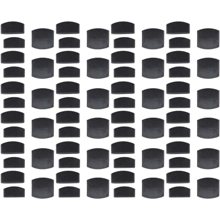 Lot de 72 embouts de fixation pour lattes de lit en plastique, connecteurs centraux, accessoires pour meubles