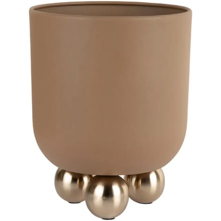 Present Time Bloempot Estilo Small - Bruin - 18.5x18.5x23cm - Modern