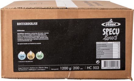Hoppe Speculoos | Speculows koekjes (Vegan) | per stuk verpakt | 200 stuks