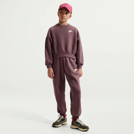 Meisjes sweatshirt met ronde hals Nike Club Fleece