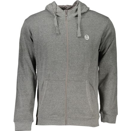 Sergio Tacchini Grijze Katoenen Heren Hoodie Sweatshirt