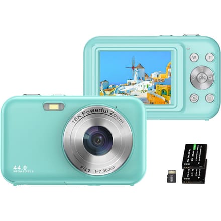 Draagbare Digitale Camera 1080P Videocamera 44MP 16X Digitale Zoom Autofocus Zelfontspanner Anti-trillen groen