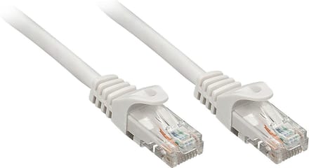 LINDY 48164 RJ45 Netwerkkabel, patchkabel CAT 6 U/UTP 3.00 m Grijs 1 stuk(s)