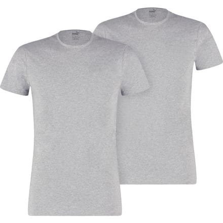 Puma Maat M Set van 2 Basic Crew T-shirts Heren herenondershirt met ronde hals