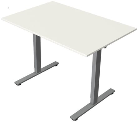 Zit-sta bureau Move New Base – Elektrisch bureau – 120 x 80 cm – Wit