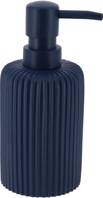 Tendance Zeeppompje 101 series - blauw - geribbeld - PS - D7 x H17 cm - 230 ml - badkamer