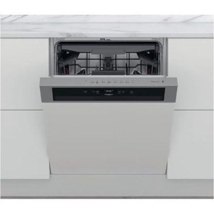 Whirlpool WBC3C34PFX - semi-geïntegreerde vaatwasser - roestvrij staal A+++