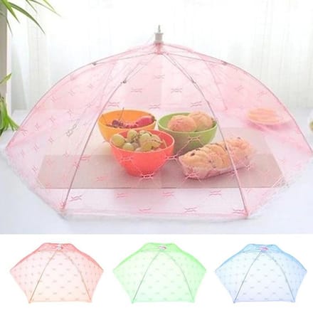 2 Stuks Handig Vliegennetje Tegen Insecten Op Uw Eten - Multicolor - 30 x30
