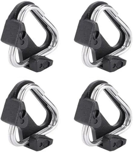 4x Camera D-Ring Bevestiging Adapter met Beschermkap voor DSLR en Systeemcamera's