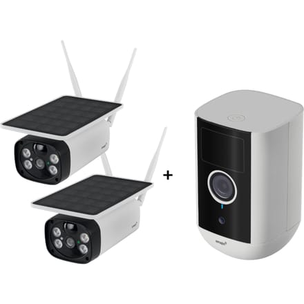 omajin - Solar Camera 2-pack + Draadloze Beveiligingscamera