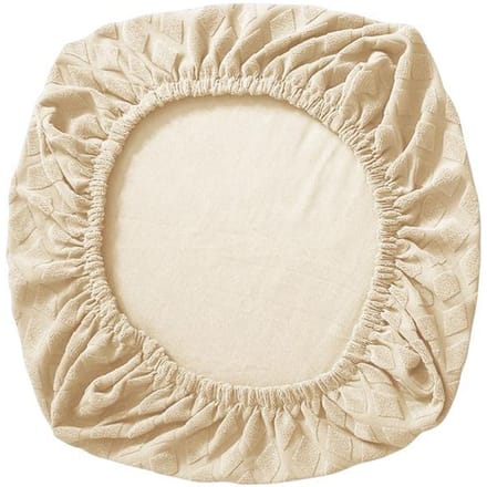 1 pièces élastique chaise de bureau couvre Jacquard housses de siège ananas treillis polaire housse Spandex chaise couverture ordinateur protecteur 1-PCS beige
