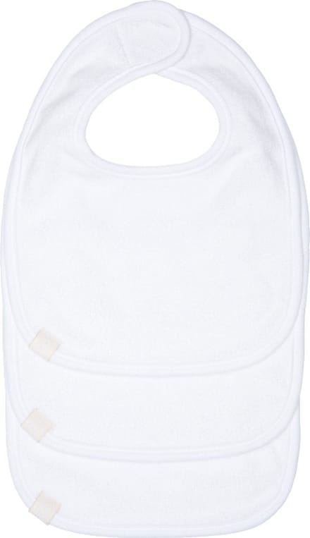 Lässig New Born Slabbetjes Wit 3 Stuks