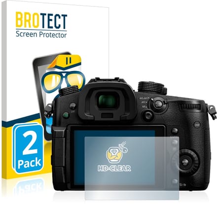 BROTECT - Screenprotector voor Panasonic Lumix DC-GH5 / DC-GH5S - Folie Beschermfolie transparant 2 Stuks