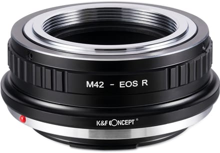 K&F Concept M42 - EOS-R high precision adapter - M42 lens op Canon EOS-R camera