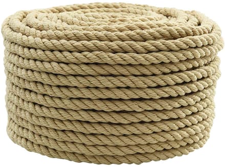 vidaXL - Boottouw - 10 - mm - 25 - m - Naturel