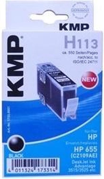 KMP H113 / HP655 (CZ109AE) tonercartridge 1 stuk(s) Zwart