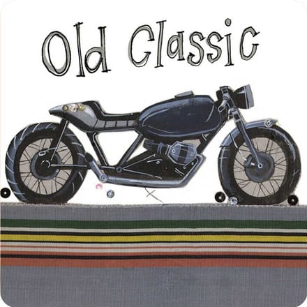 Alex Clark Onderzetters OLD CLASSIC BIKE ~ KLASIEKE MOTOR