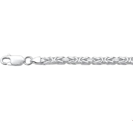 Zilveren Collier konings 3 1002044 60 cm