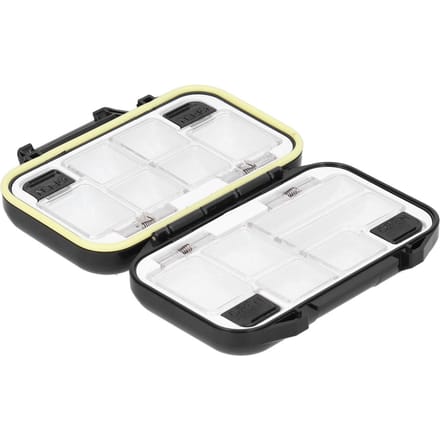 Boîte de Pêche Multi-Compartiments Détachable Étanche Rangement Appâts Leurres Hameçons Noir white
