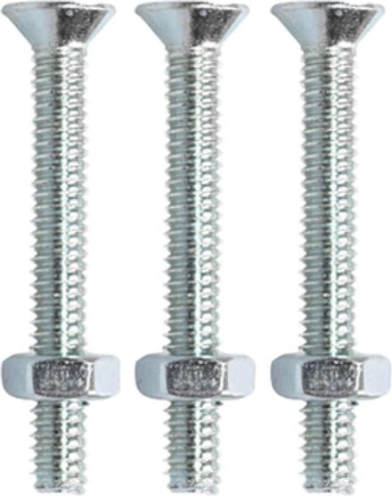 Metaalschroef met moer PK - RVS - M3 x 16mm (30 stuks)