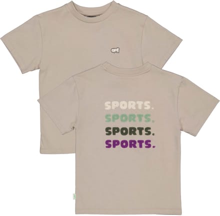 QPI - Dani Jongens shirt - Taupe - Maat 146/152