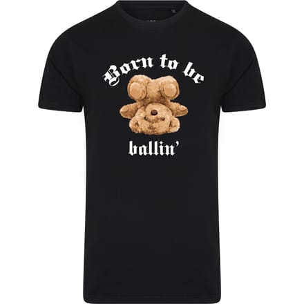 Heren Tee SS met Ballin Est. 2013 Born To Be Tee Print - Zwart - Maat M