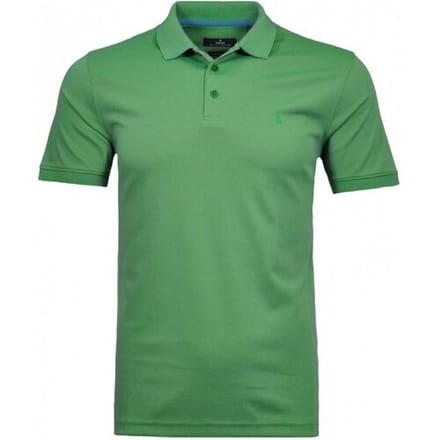 Ragman Uni Polo Light Cotton Mix Groen Melange / male