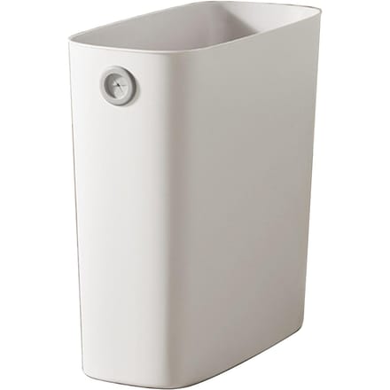 Kleine Prullenbak PP TPR Plastic Afvalbak Slank Open Top Afvalcontainer Bak voor Badkamer Kantoor wit