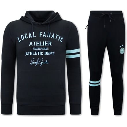 Trainingspak Heren - Joggingpak Heren - Huispak Heren - Tracksuit Heren Athletic Dept - Blauw / Mint