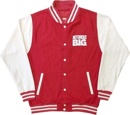Biggie Smalls - Reachstrings Varsity jacket - S - Rood/Wit