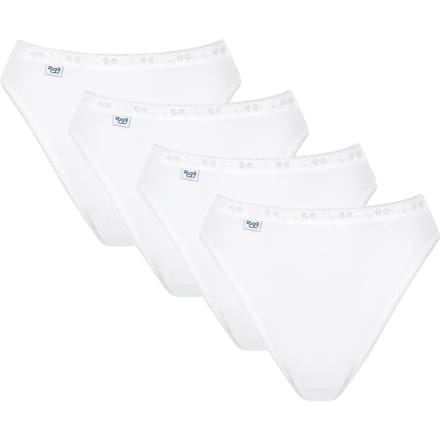 Sloggi Women Basic Tai - dames tai slip (4-Pack) - wit