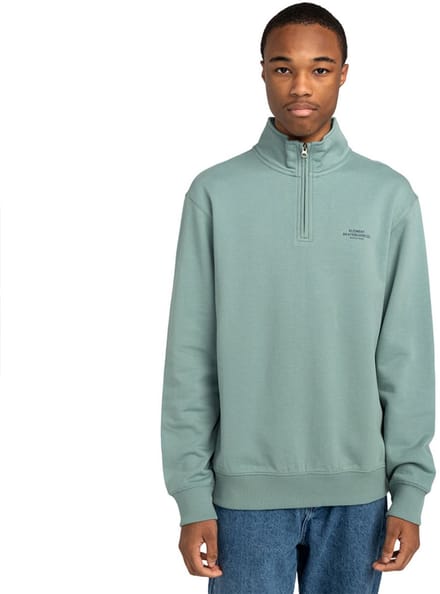 Element Skateboard Sweatshirt Met Halve Rits Groen M Man