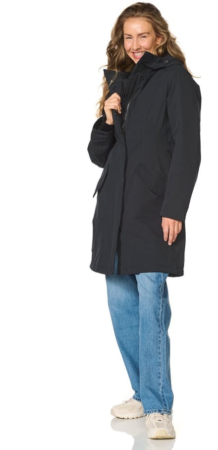 Happy Rainy Days Lange Regenjas Dames Orlando Blue Graphite