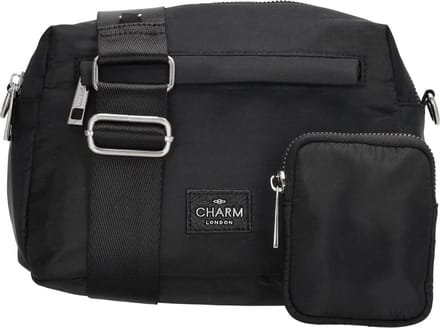 Charm London Odeon Crossbody Schoudertas met Etui Trendy - Zwart