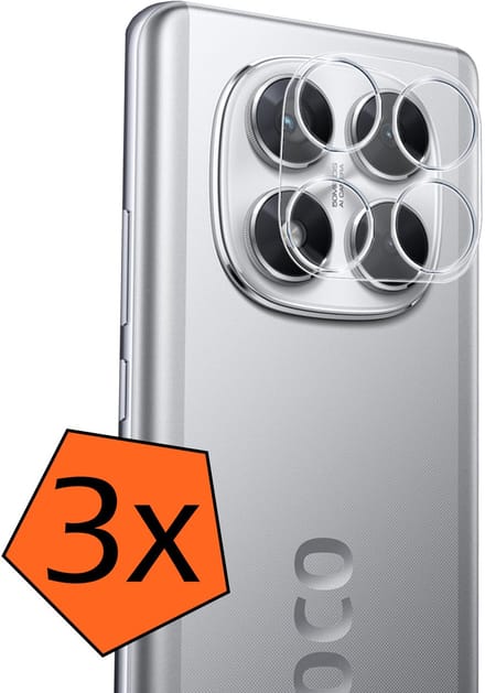Camera Lens Protector - 3 Stuks - Geschikt voor Xiaomi Poco X7 - Camera Screenprotector - Gehard Glas - Beschermglas - Tempered Glass - Screen Protector