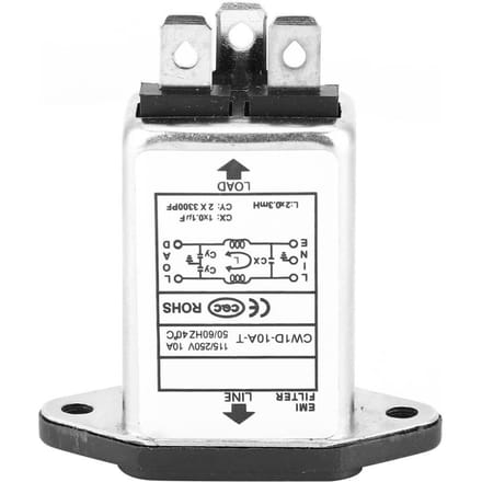 Filtre Haute Qualité IEC320 C14 Prise Mâle Composants Électroniques 10A CW1D10A T