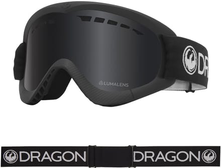 Dragon Alliance DXS Jeugd Skibril - Black/Dark Smoke