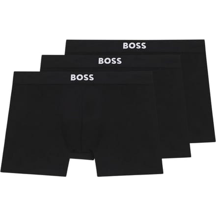 Boss Boxershorts van polykatoen voor heren (set van 3) (Zwart)