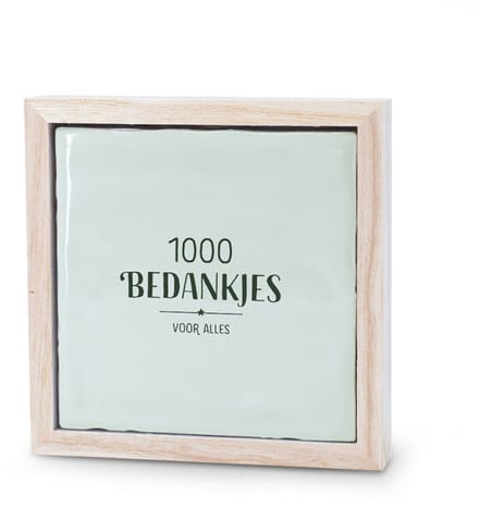 Liefs in een lijstje - 1000 bedankjes voor alles