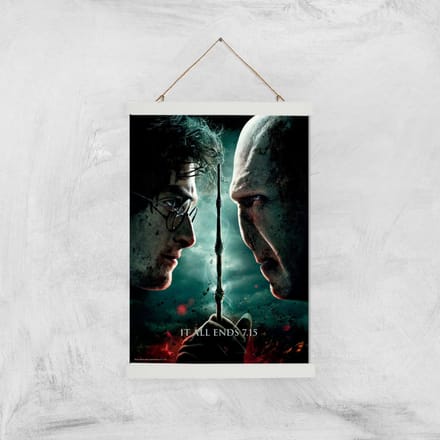 Harry Potter and the Deathly Hallows Part 2 Giclee Art Print - A3 - White Hanger