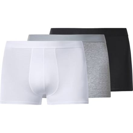 ESMARA MEN Set van 3 heren boxers - Plus size (Zwart/grijs/wit, XXL)