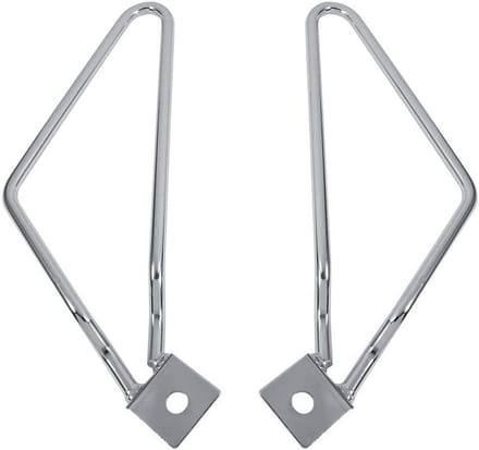 Dailygoods- Zadeltas Montagebeugels - 2x Verchroomd/Ijzer