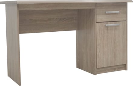 Bureau Royce Sonoma - MDF - 121x60cm - Met opbergruimte - Hoogte 75 cm - Met lades