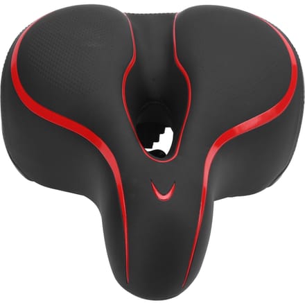 Comfort Fietszadelhoes Schokabsorptie Fietszadel Kussen Pad met Reflecterende Strip black