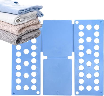 Kleding Vouwer - Was Organizer - Kleding Sorteren - Opvouwbaar Ontwerp - 40 x 48 cm - Lichtblauw