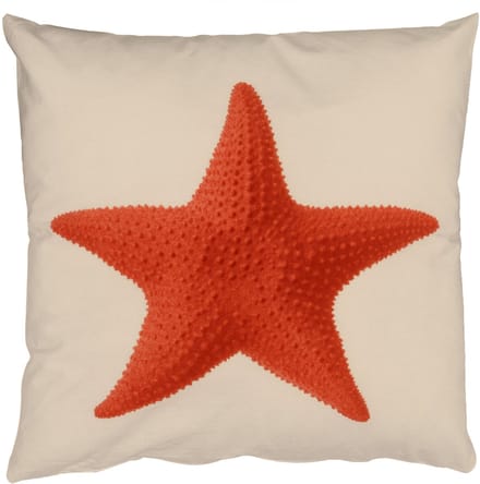 Sierkussens - Kussentjes Woonkamer - 60x60 cm - Zeester - Bobbels - Rood