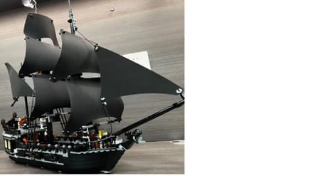 piratenboot - bouwstenen - piratenschip