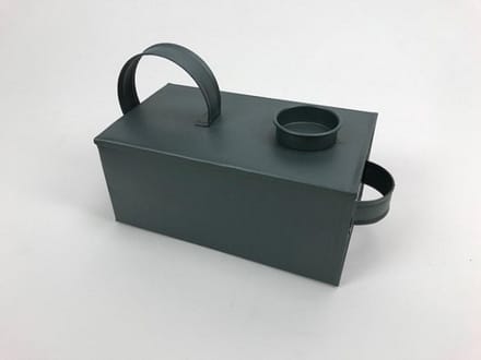 Kandelaars - match candle holder | t.light |bleu grey| 22x10x12cm | 40mm